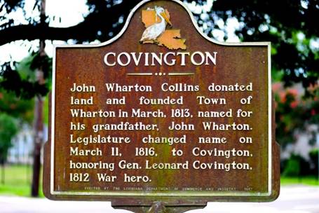 Covington History - City of Covington Louisiana