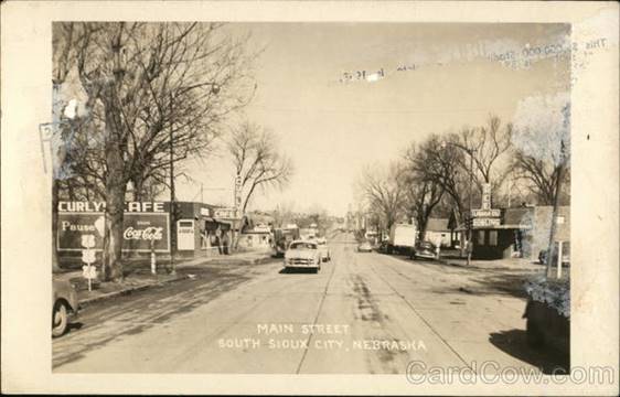Main Street South Sioux City, NE Postcard