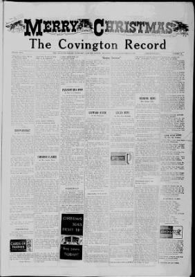 The Covington Record from Covington, Oklahoma on December 18, 1958 · 1